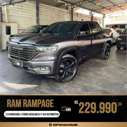 RAM RAMPAGE 2.0 HURRICANE 4 TURBO GASOLINA R/T 4X4 AUTOMÁTICO